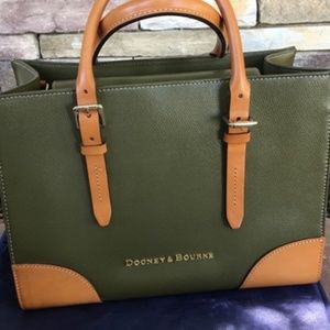 Dooney & Bourke Olive (green) Janine Satchel NWT